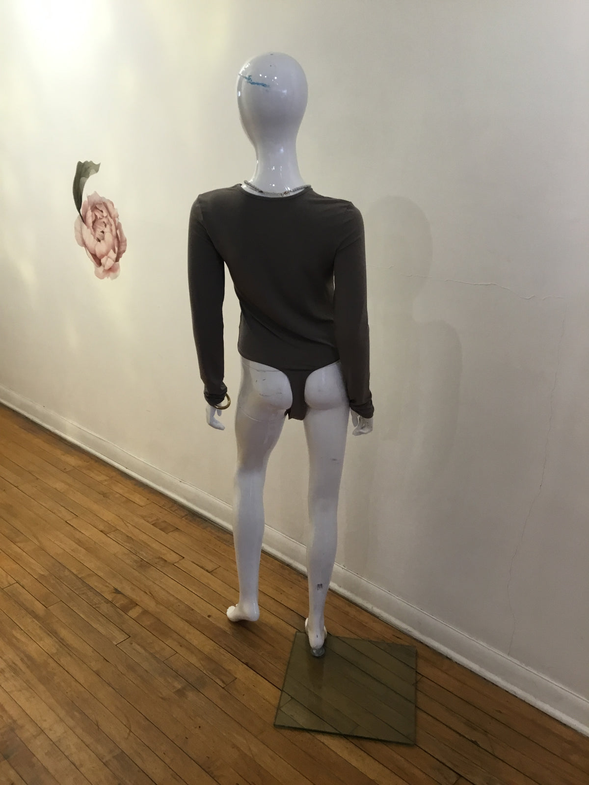 Double Zero ash knit bodysuit
