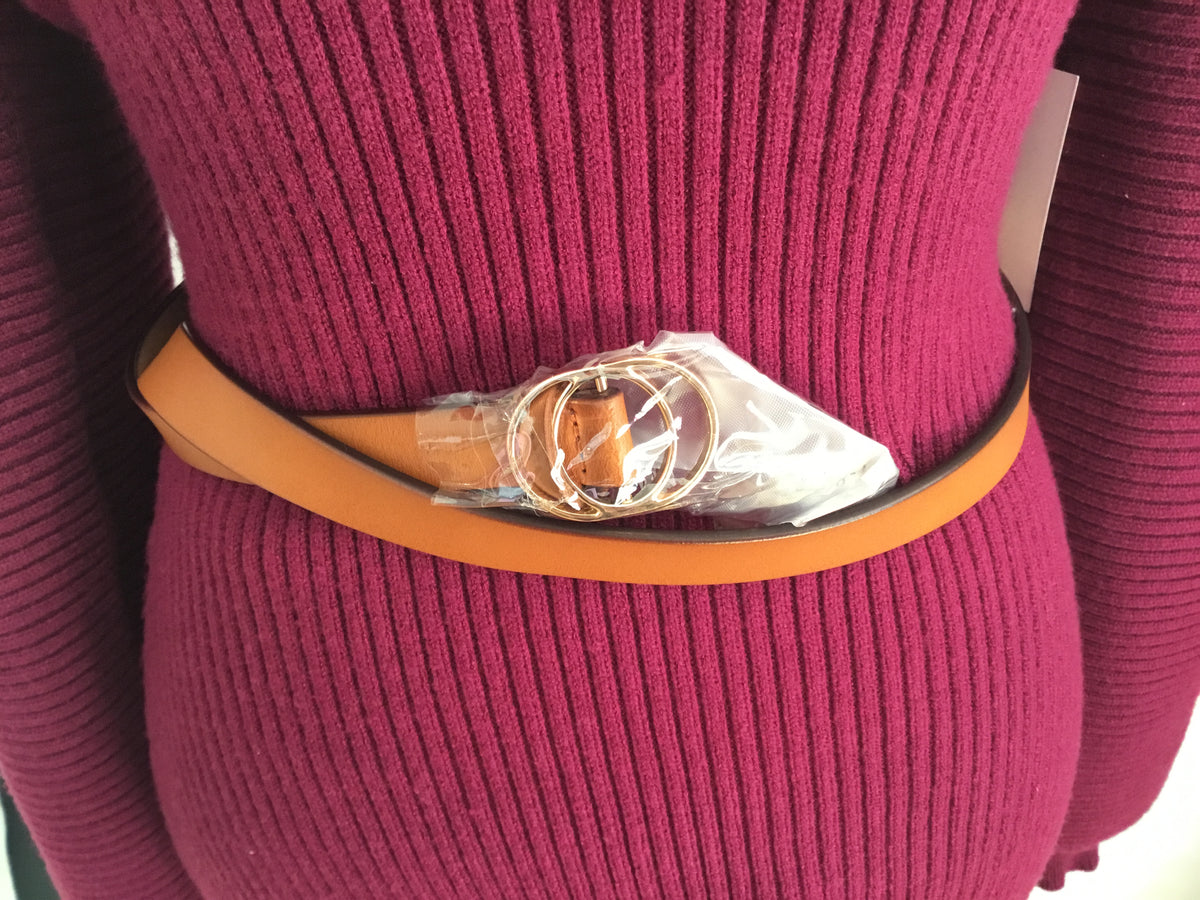Double Ringed Buckle Belt