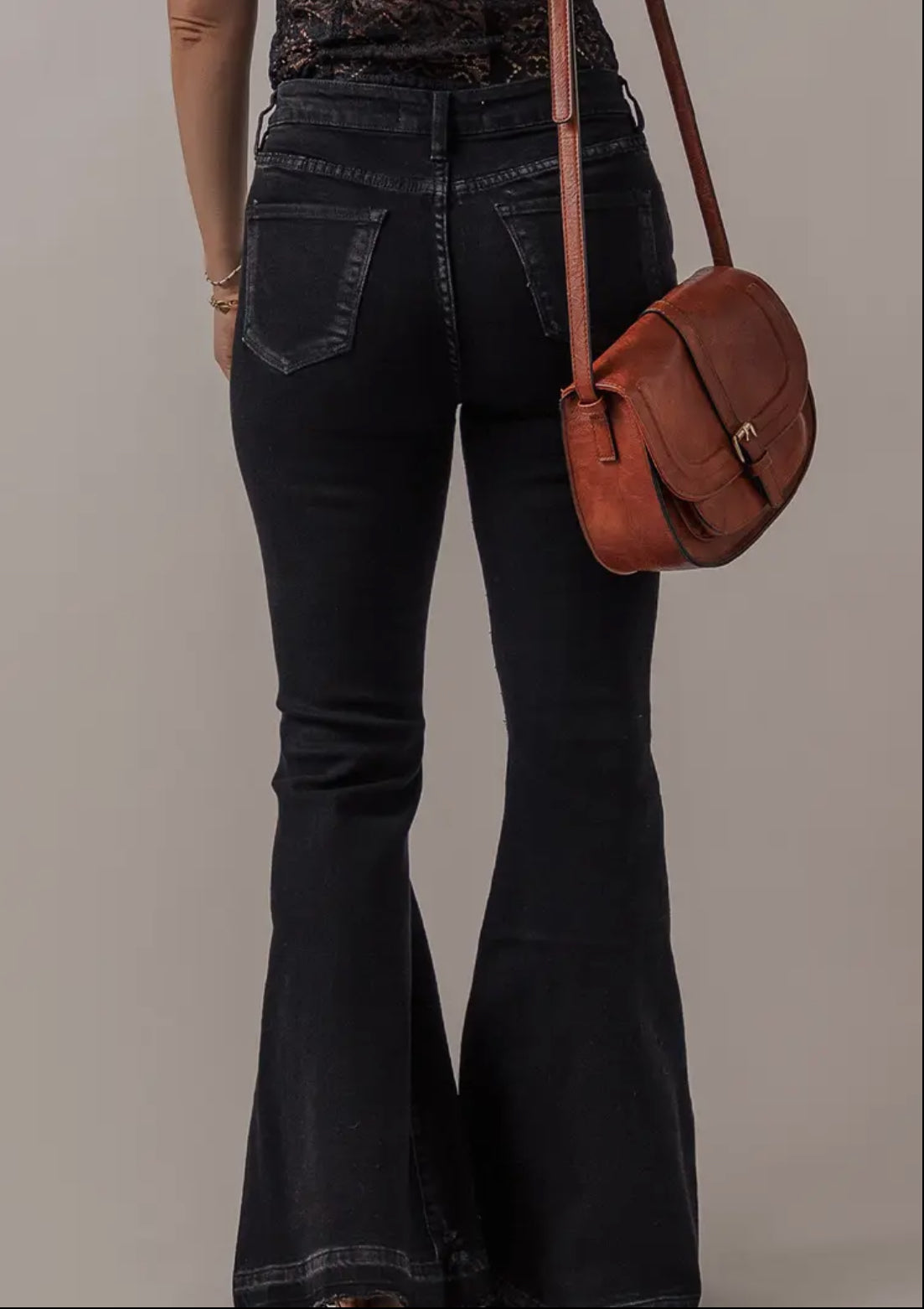 Umoger Black Bell Bottoms