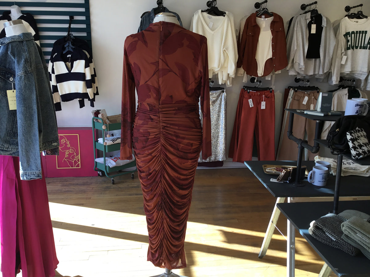 Flying Tomato Orange Body Con Dress