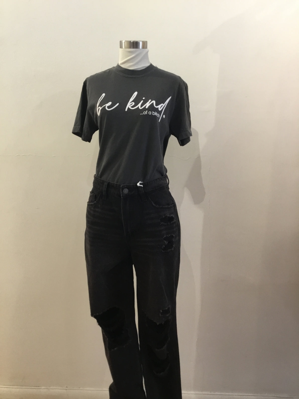 Be Kind … of a bitch. Comfort Colors Grey Short Sleeved Shirt