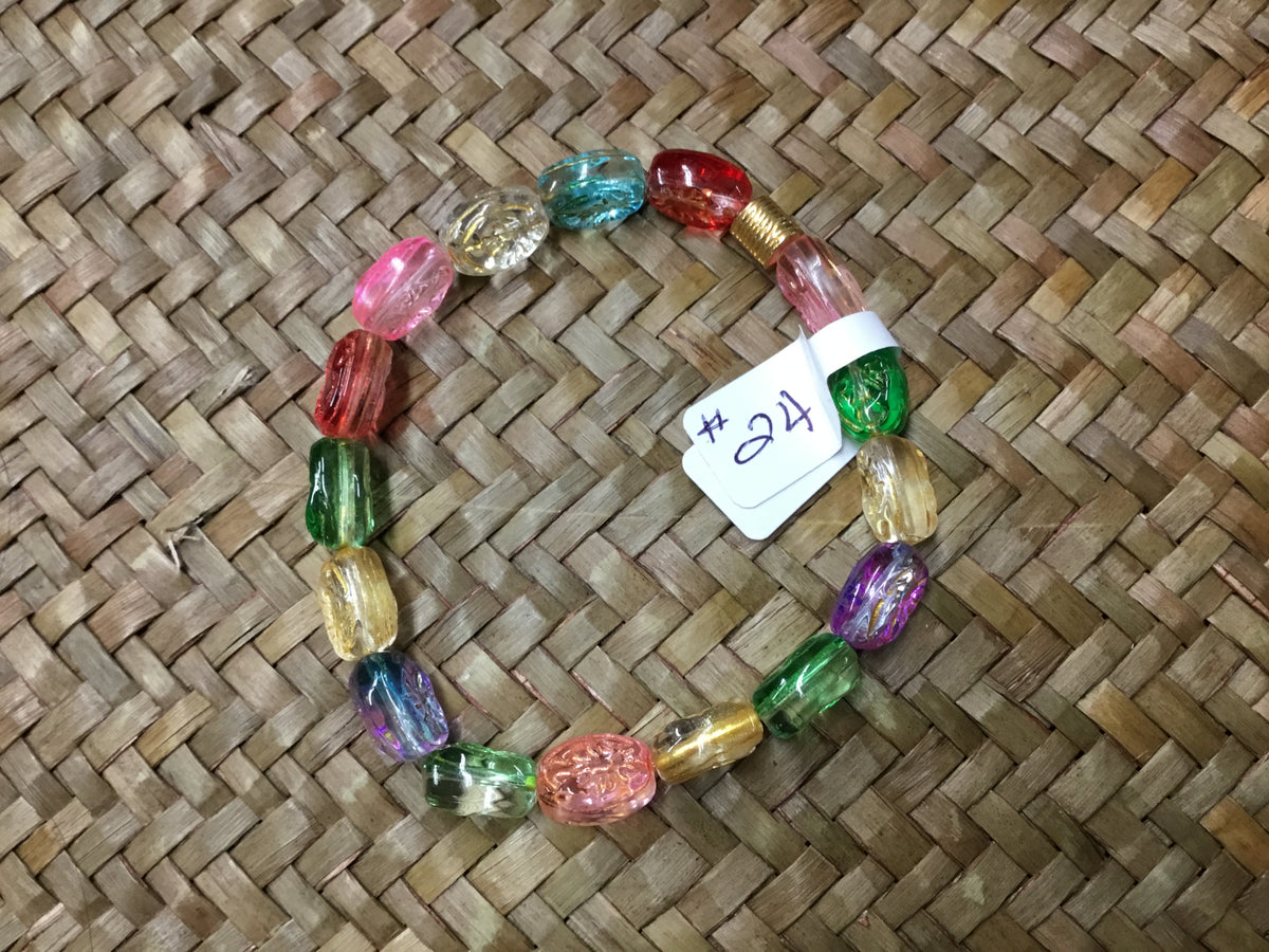 Geri Greene bracelet muticolor glass bead