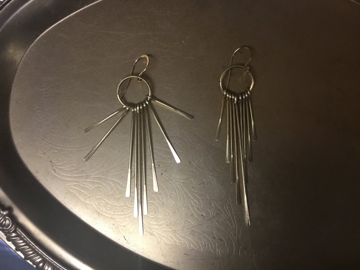 KDM Jewelry Gold Metal Fringe Earrings