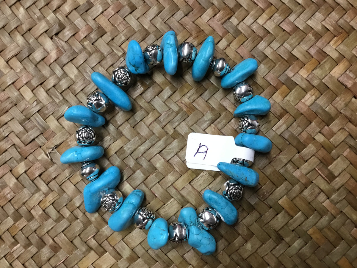 Geri Greene bracelet turquoise silver beads