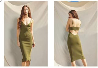 Dress Forum olive body con midi
