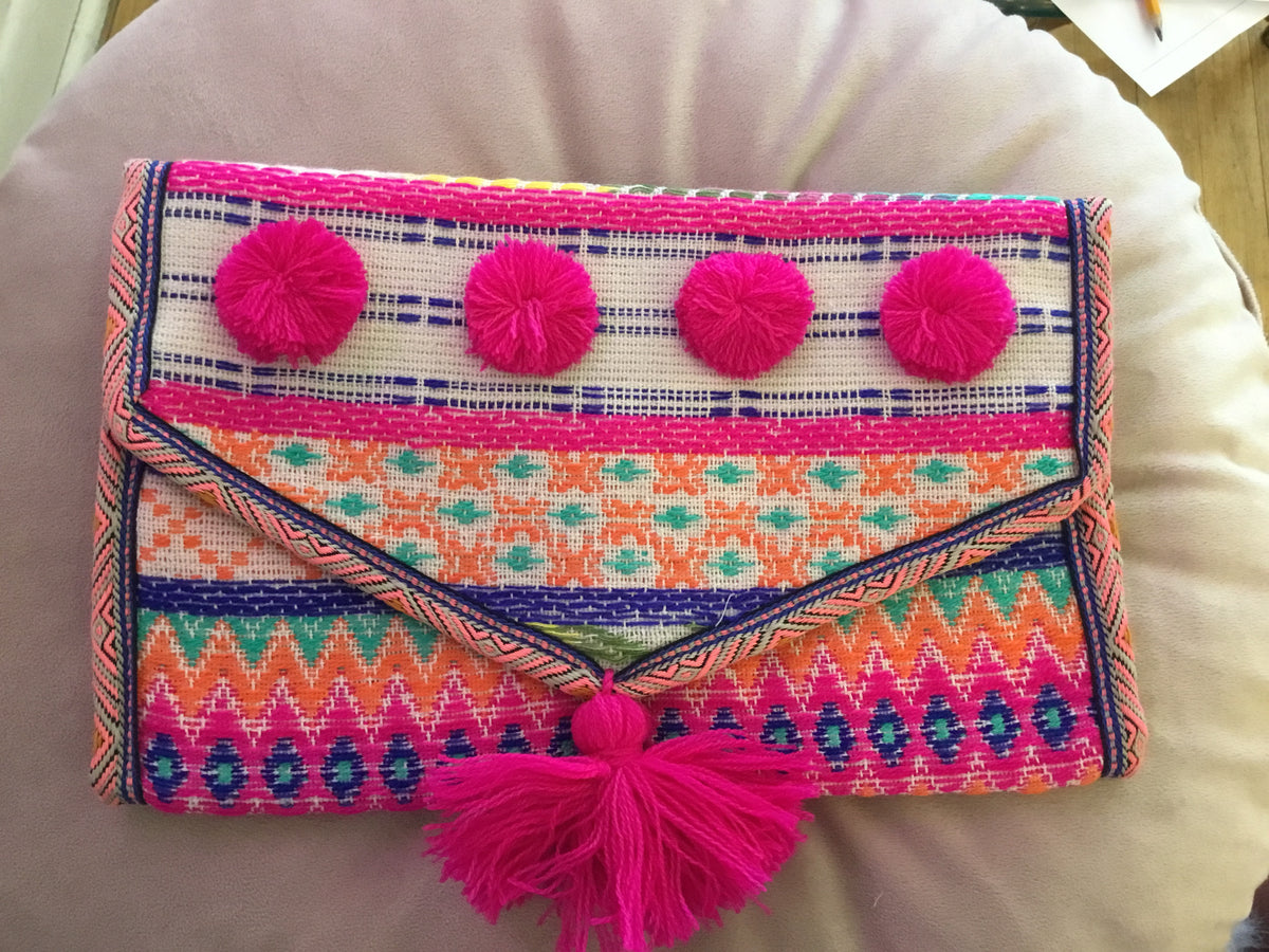 Jen & Co Pink Clutch