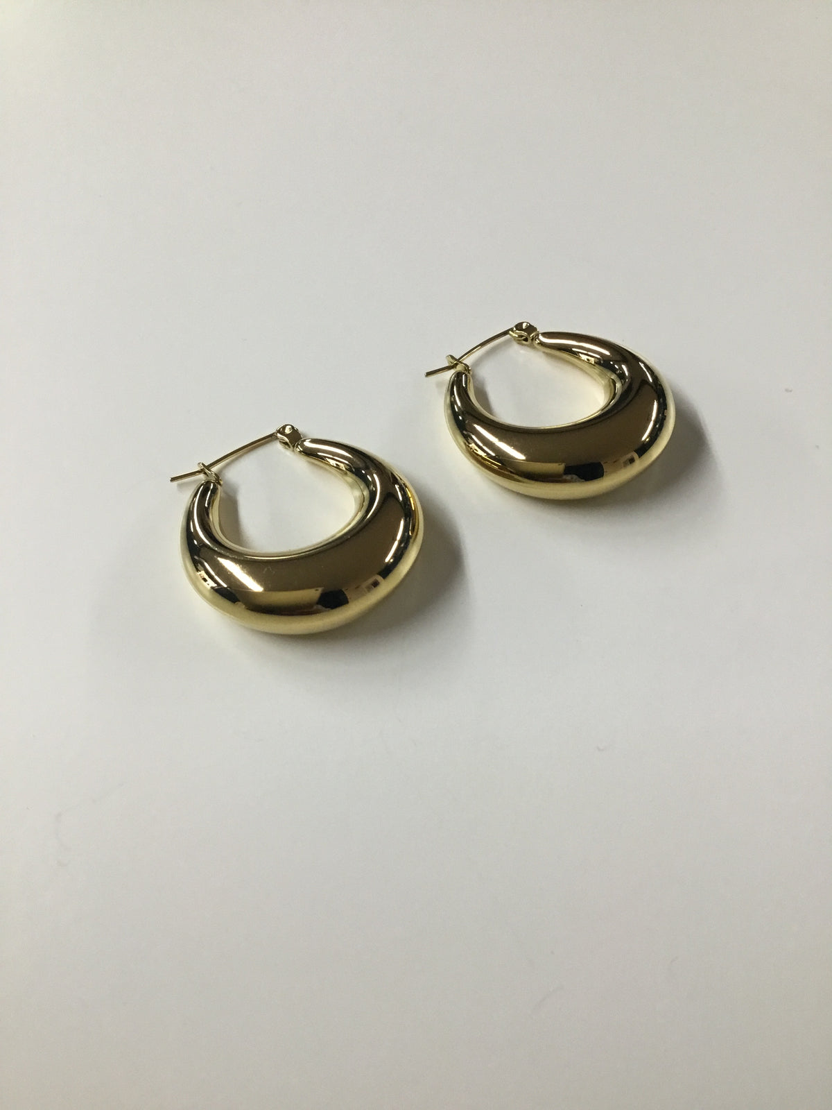 Gold Plated Huggie Hoop Earrings