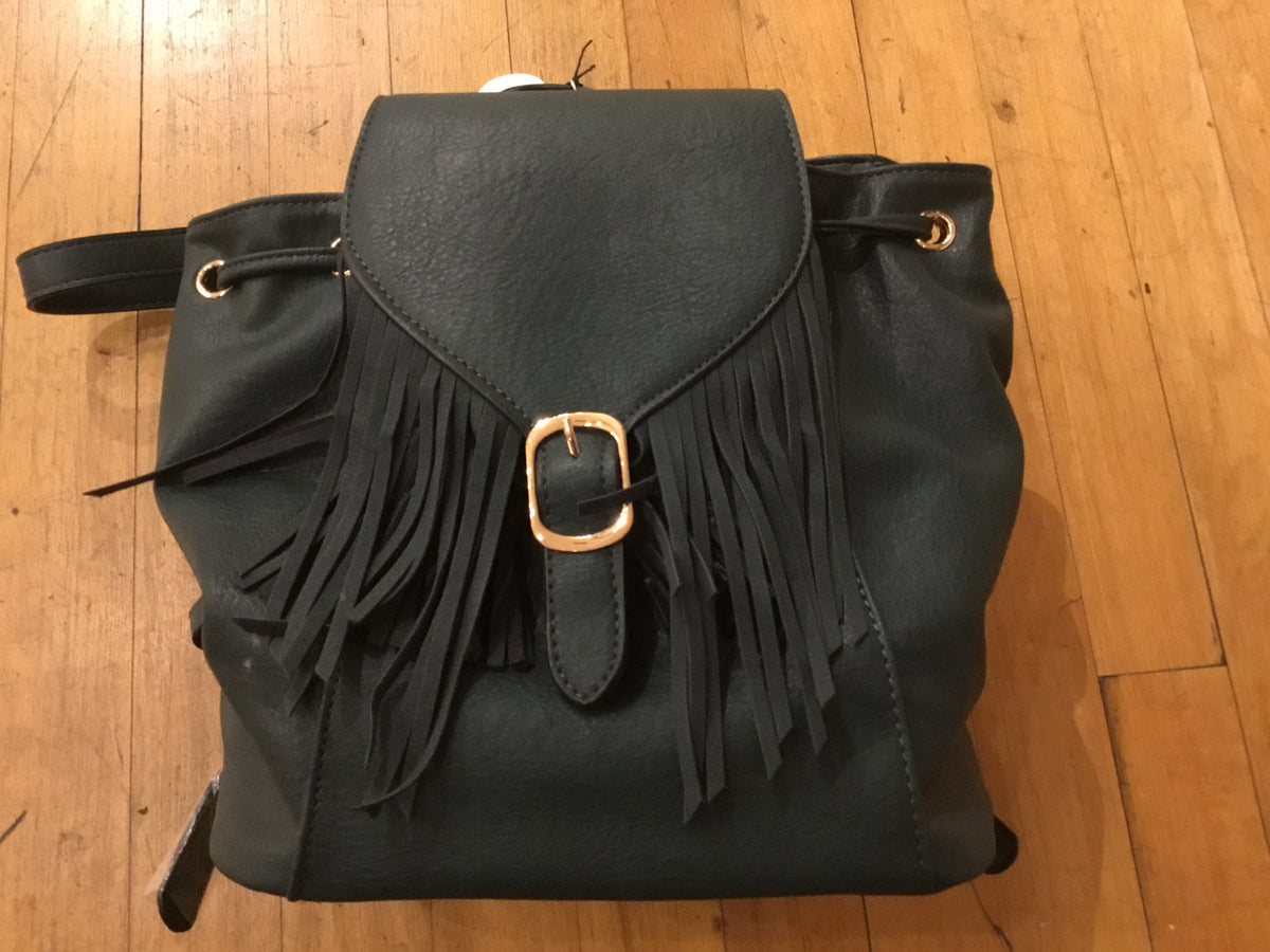 Jen & Co Green Backpack