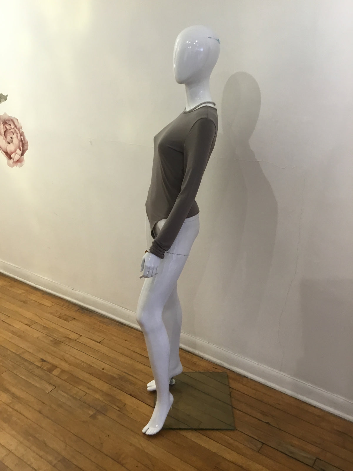 Double Zero ash knit bodysuit