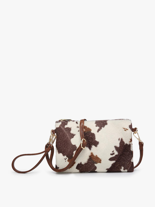 Cow-print Clutch