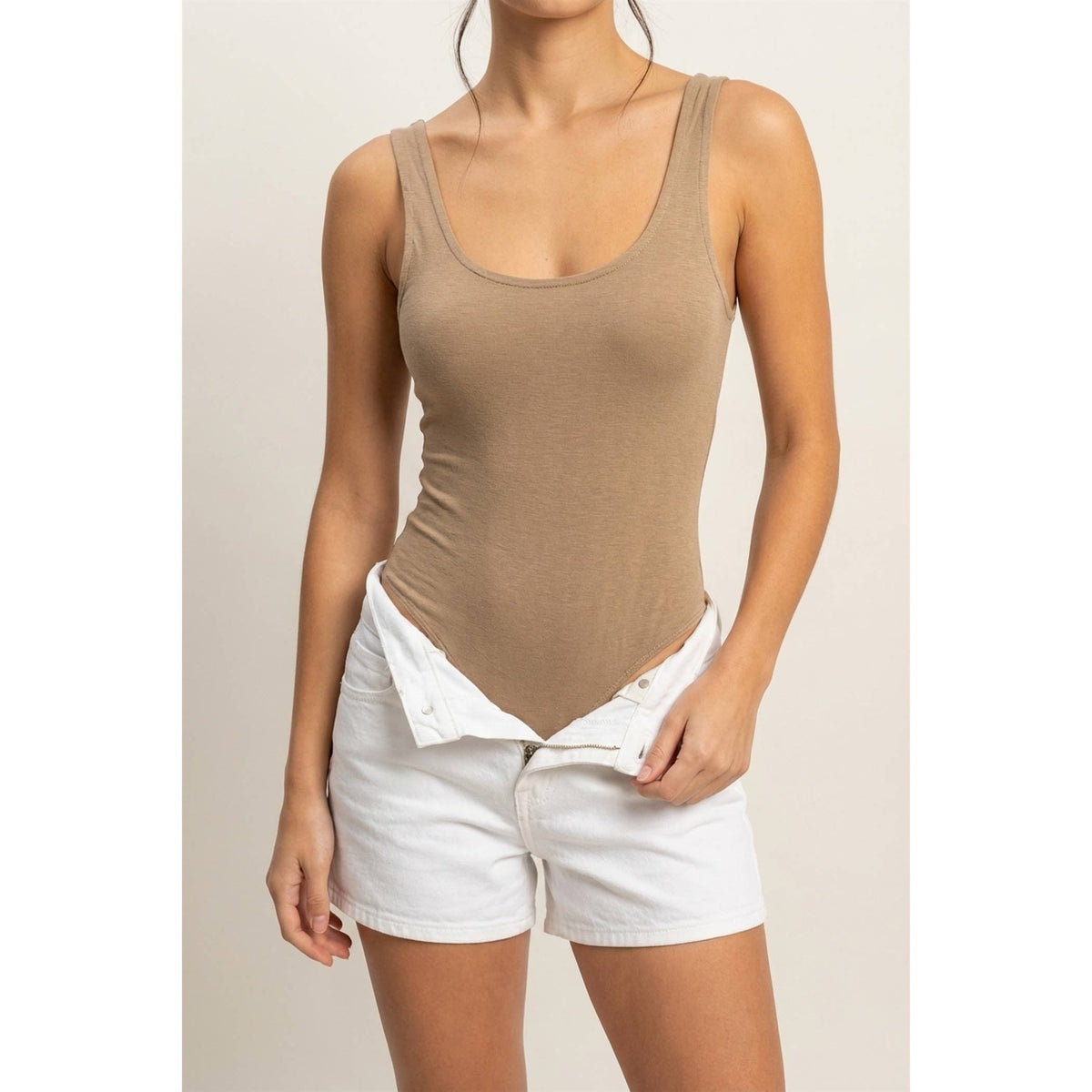 Scoop Neck Tank Bodysuit