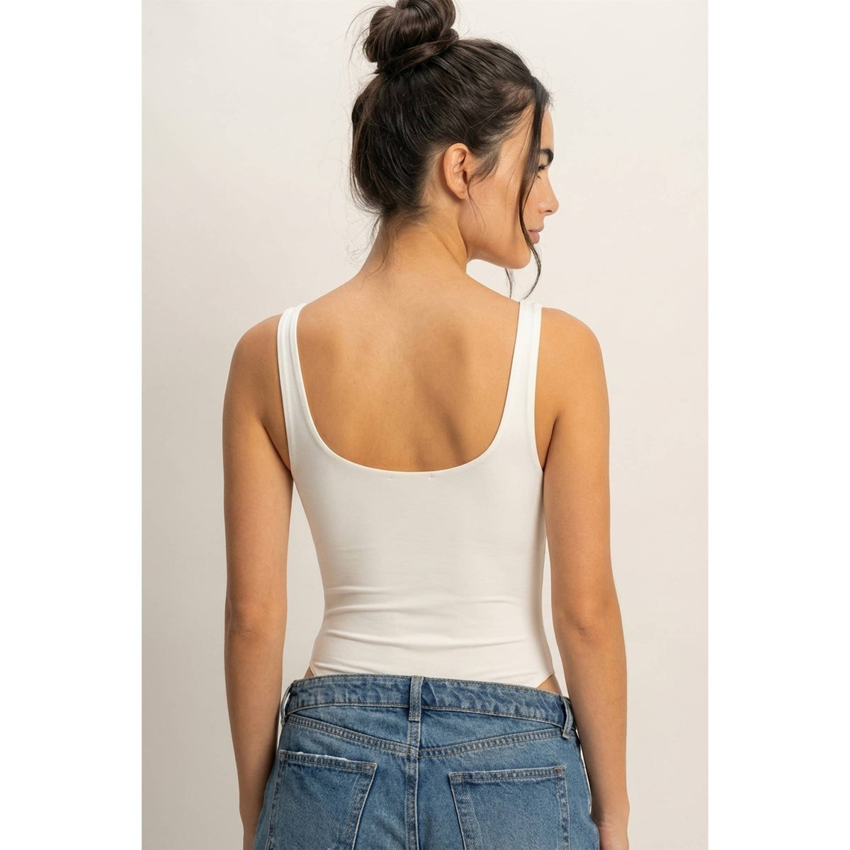 Scoop Neck Tank Bodysuit