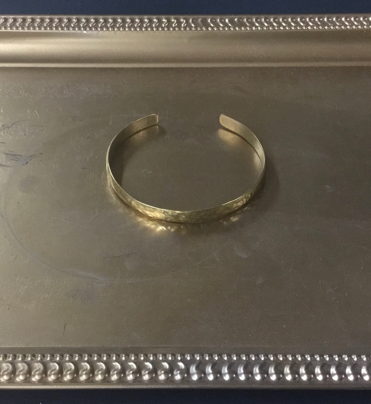 Textured Gold Bangle