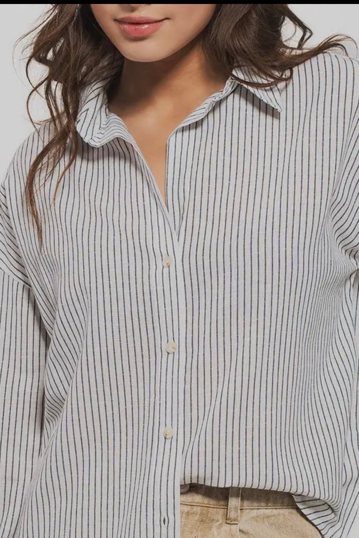 Urban Daizy Black and White Button Down Shirt