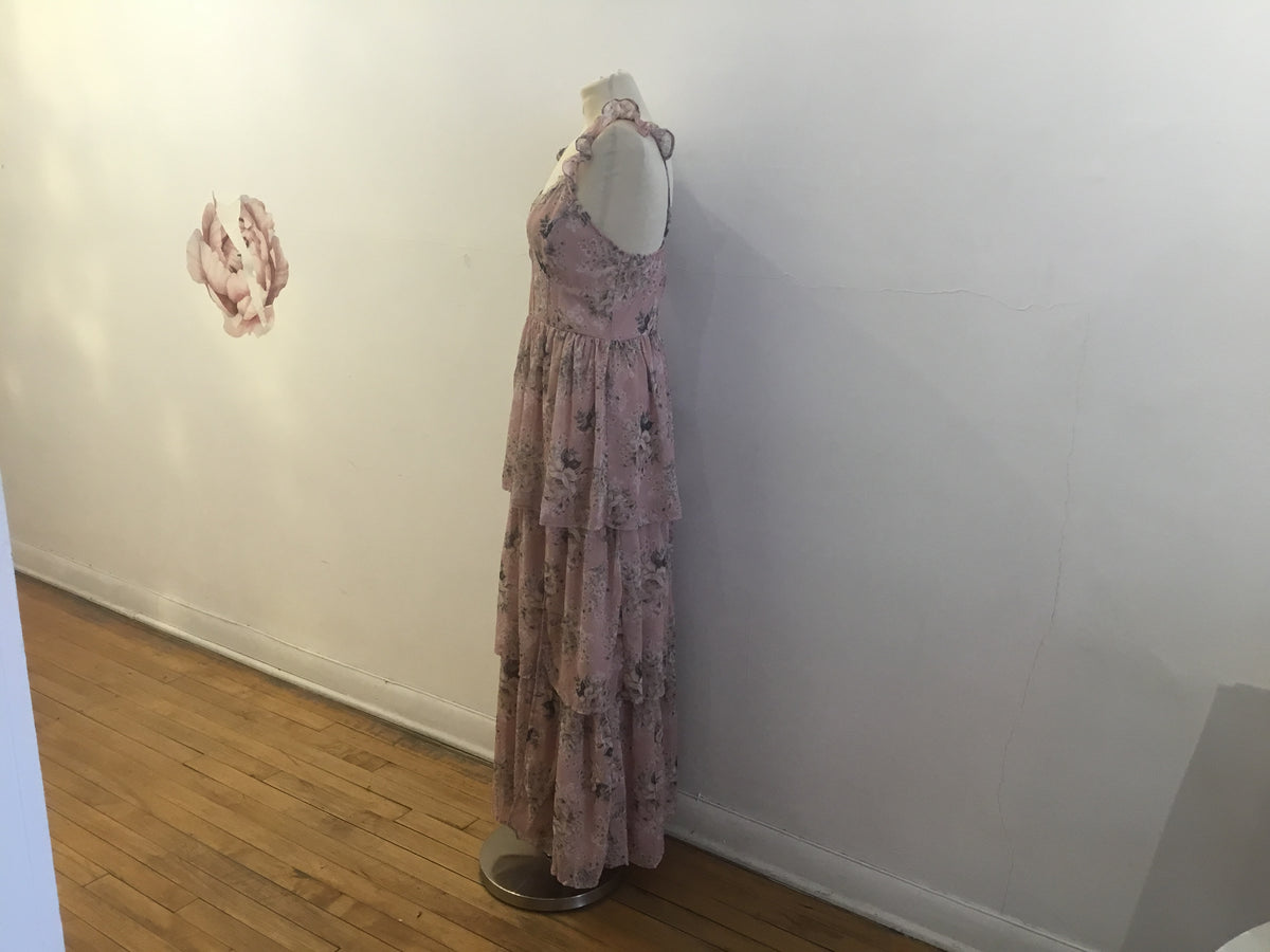 Jaded by Jane Pink floral maxi dress