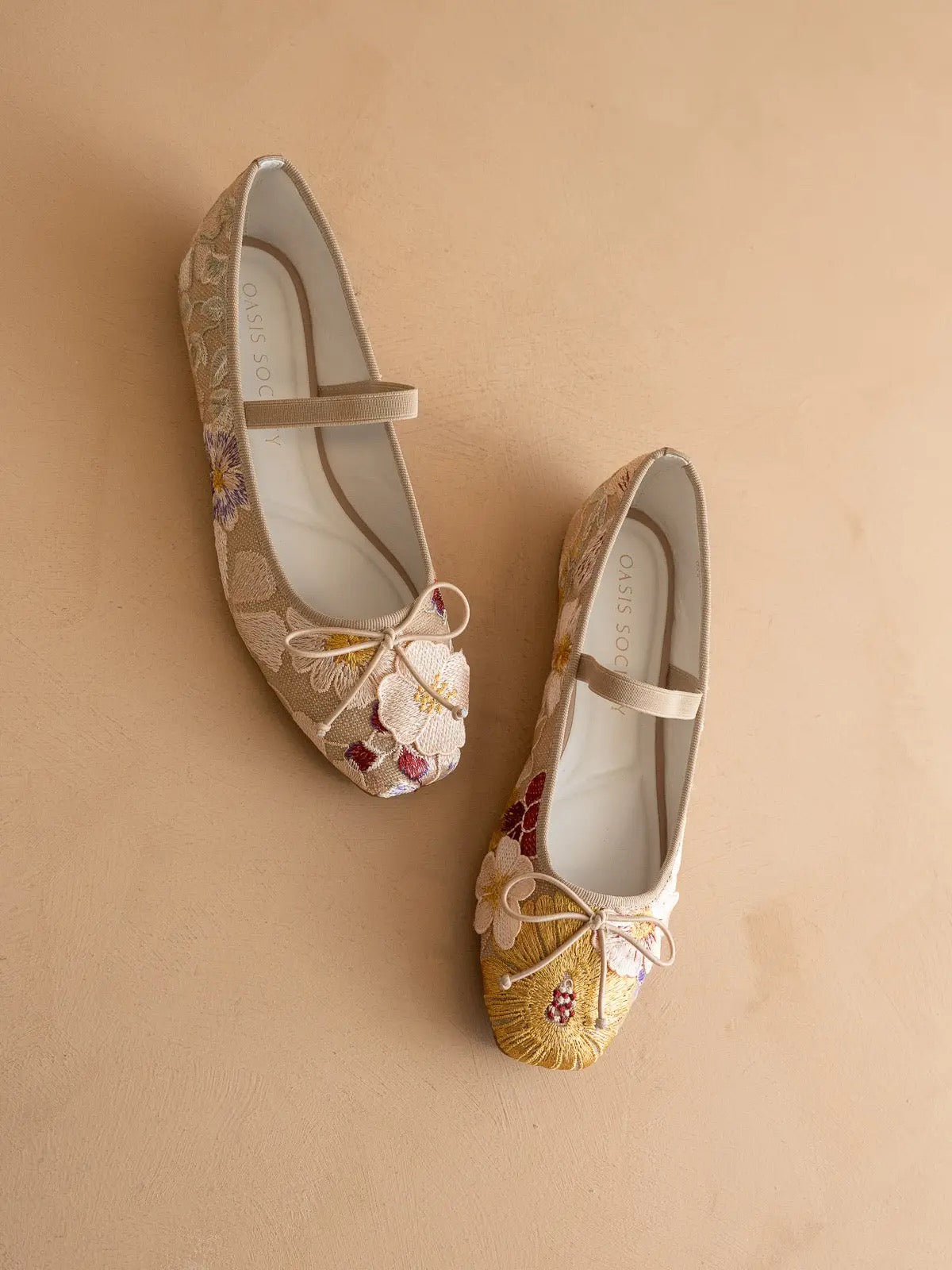 Oasis Society London Floral Ballet Flats
