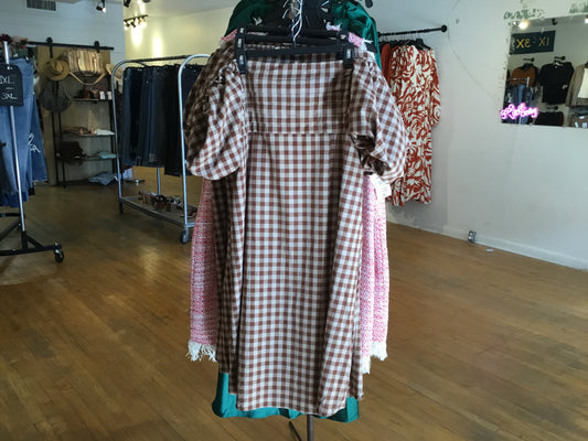 Brown Gingham Dress Jade by Jane