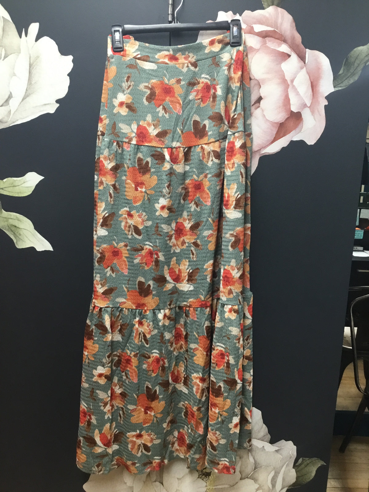 Limited Blue floral skirt