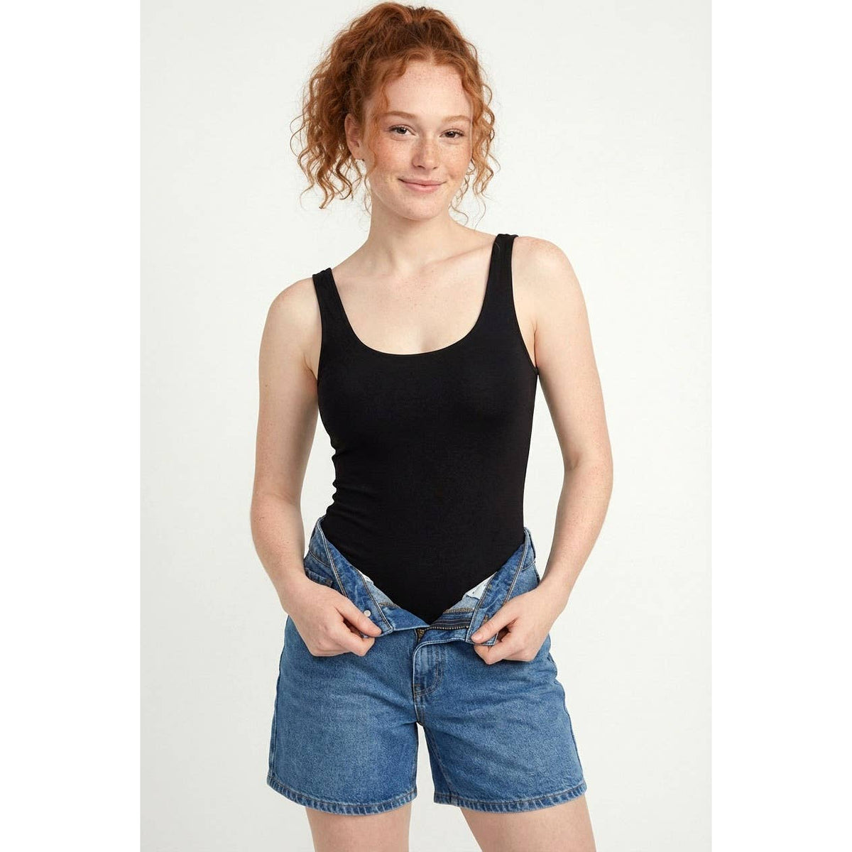 Scoop Neck Tank Bodysuit