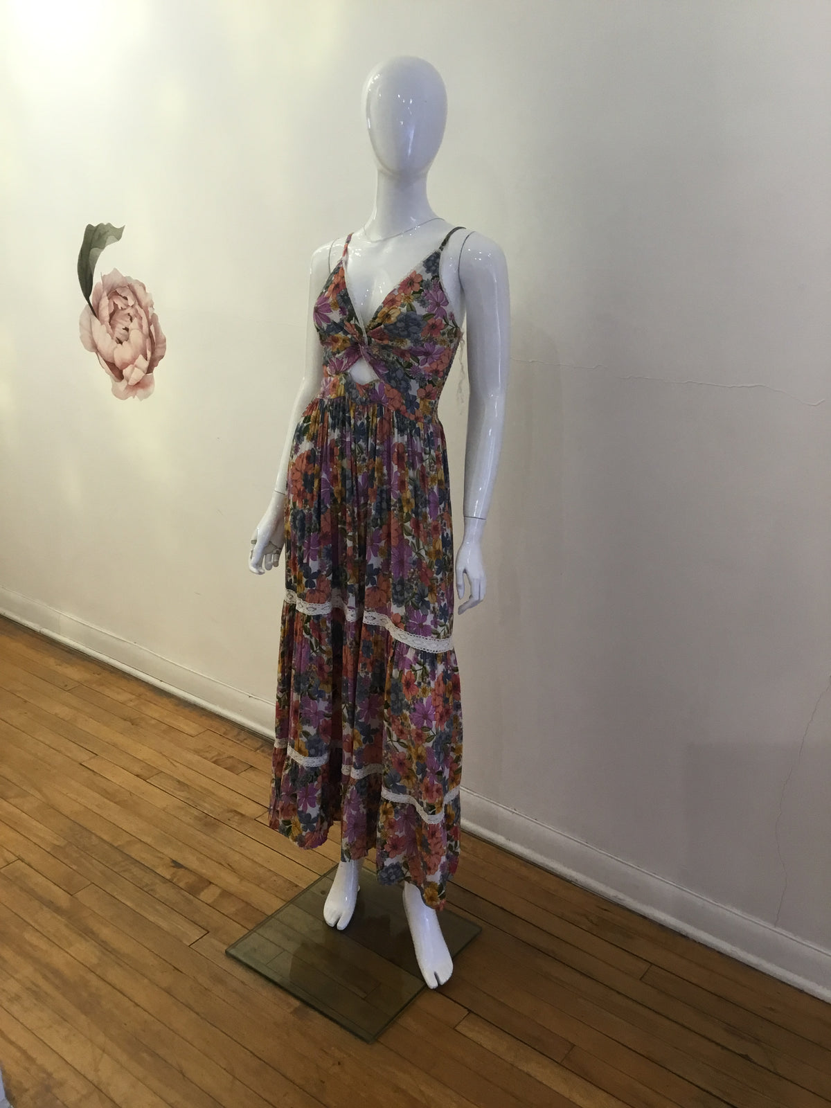 Angie’s Flower Maxi Dress