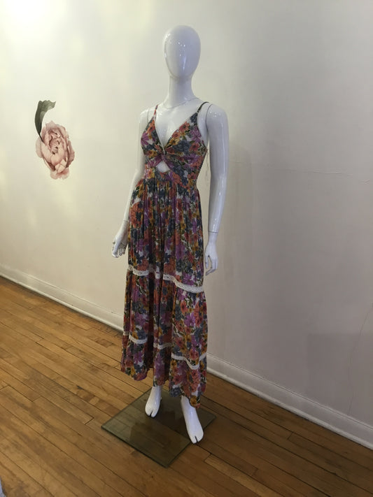Angie’s Flower Maxi Dress