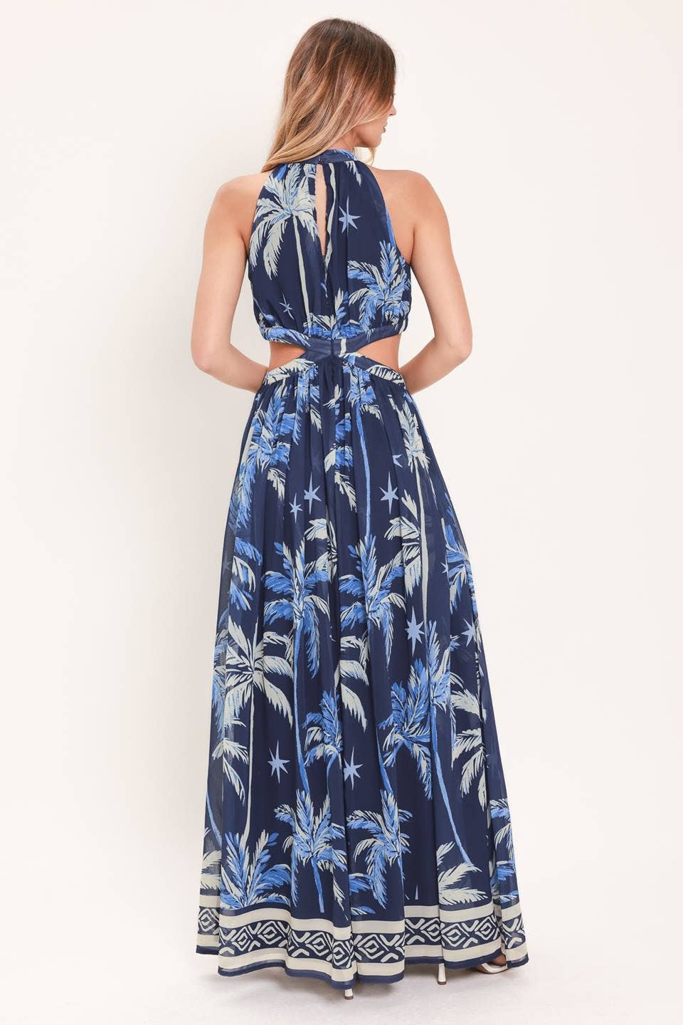 A printed woven maxi dress - ID23939