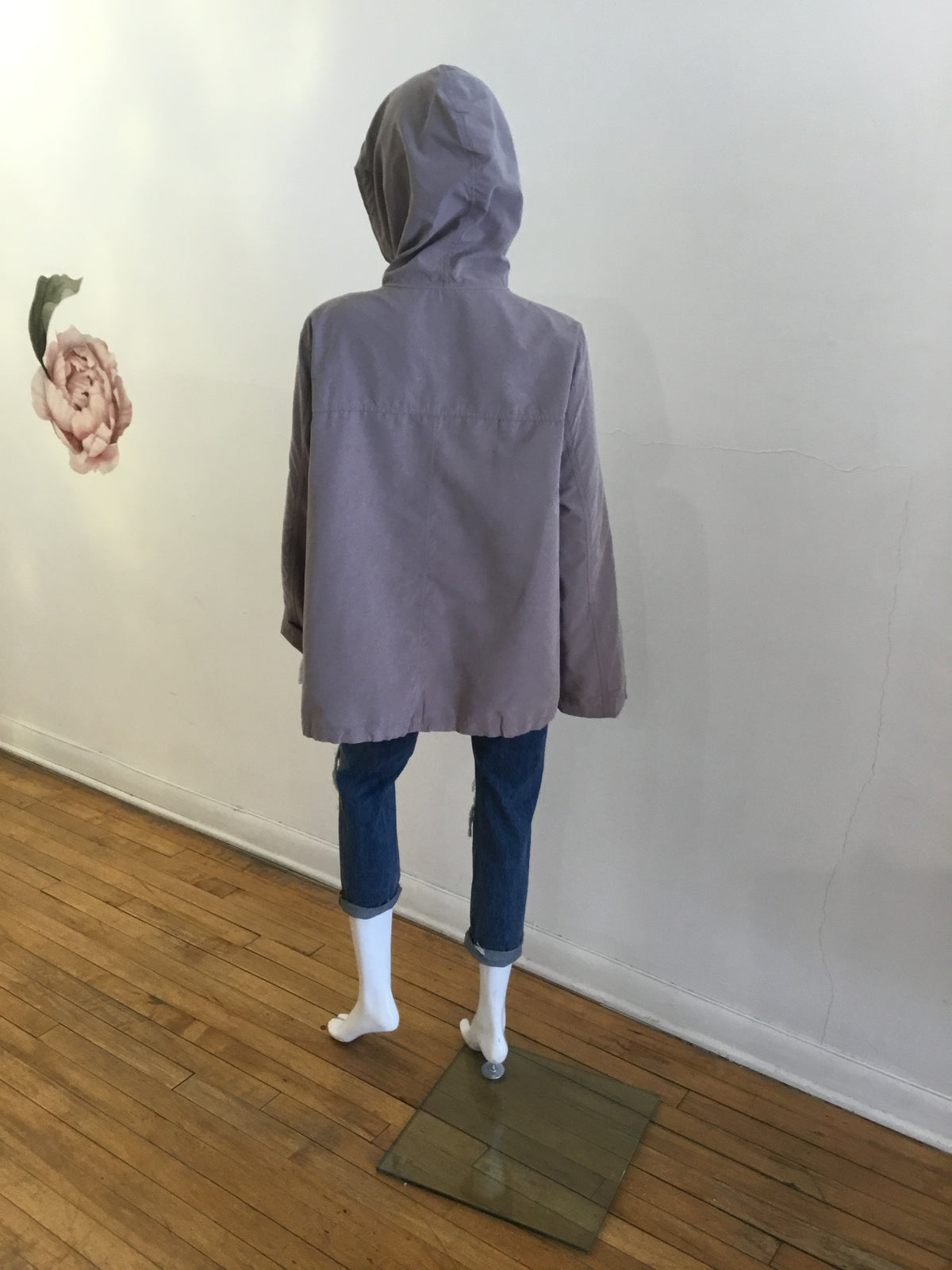 Perch Snap Button Zip Up Hooded Jacket