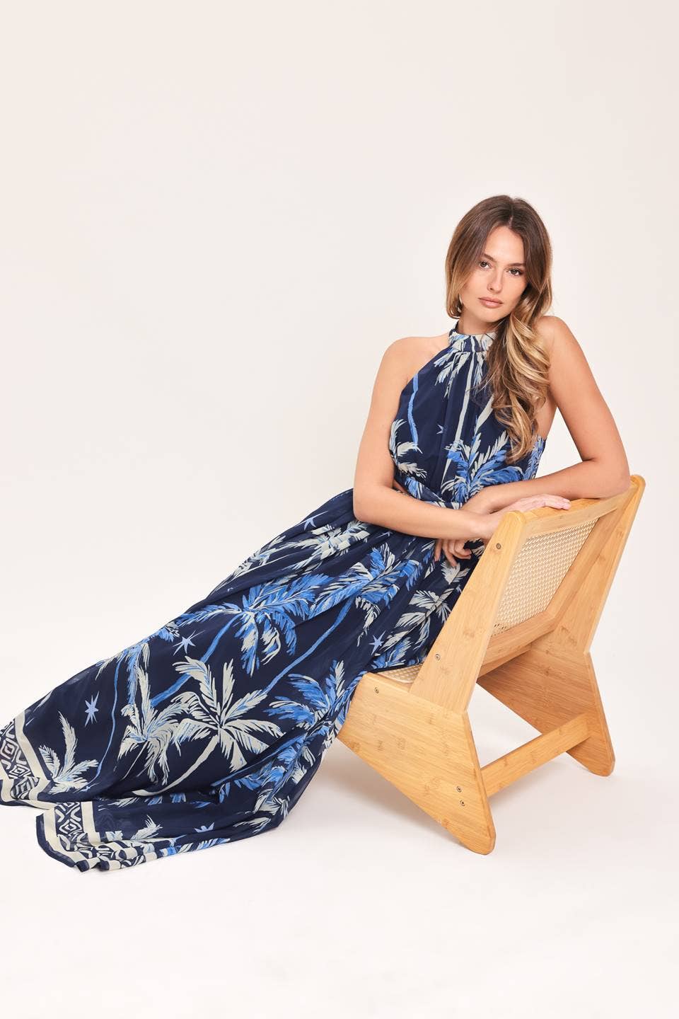 A printed woven maxi dress - ID23939