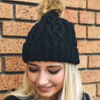 Pom Knit Beanie