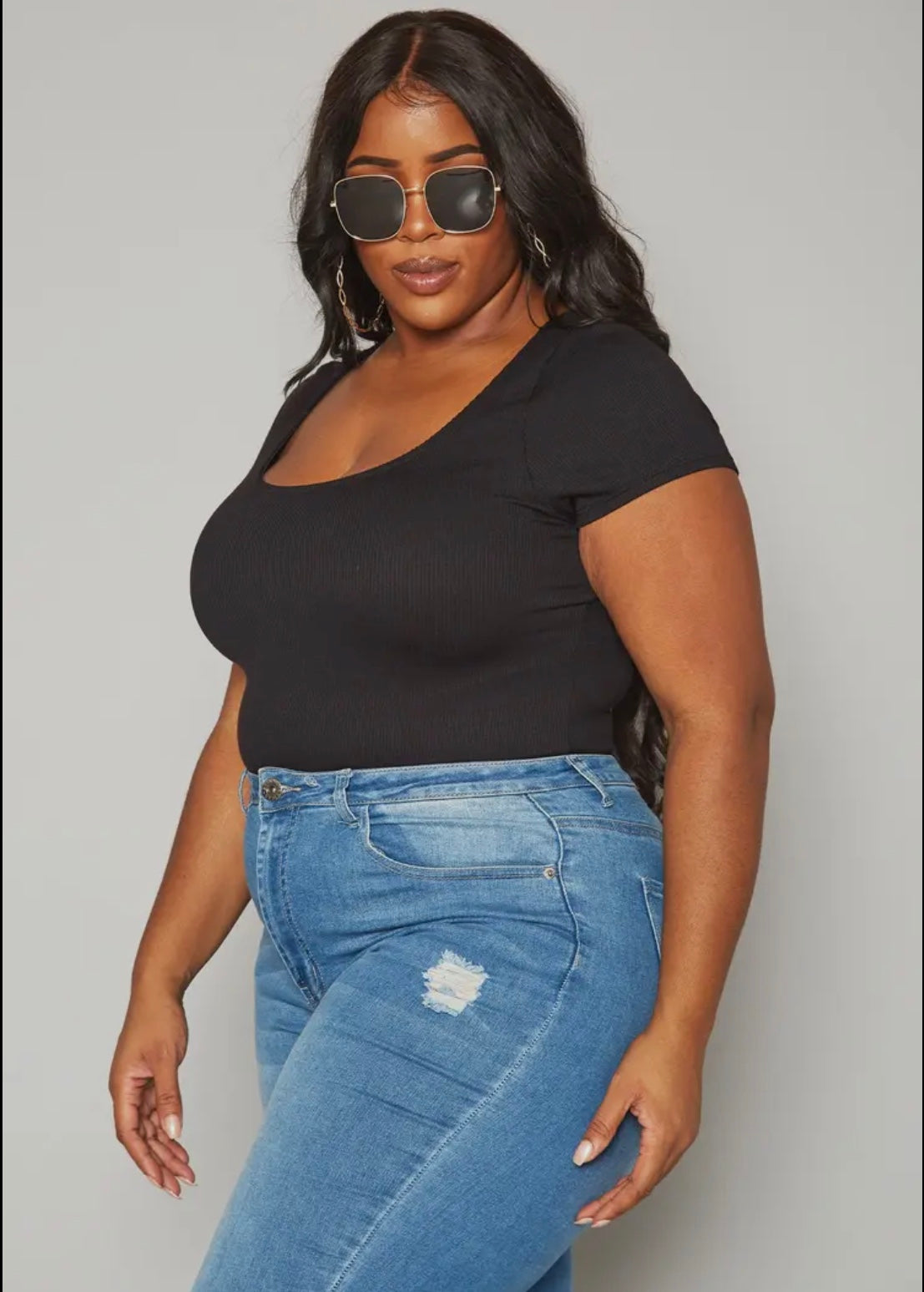 Robink Black Bodysuit