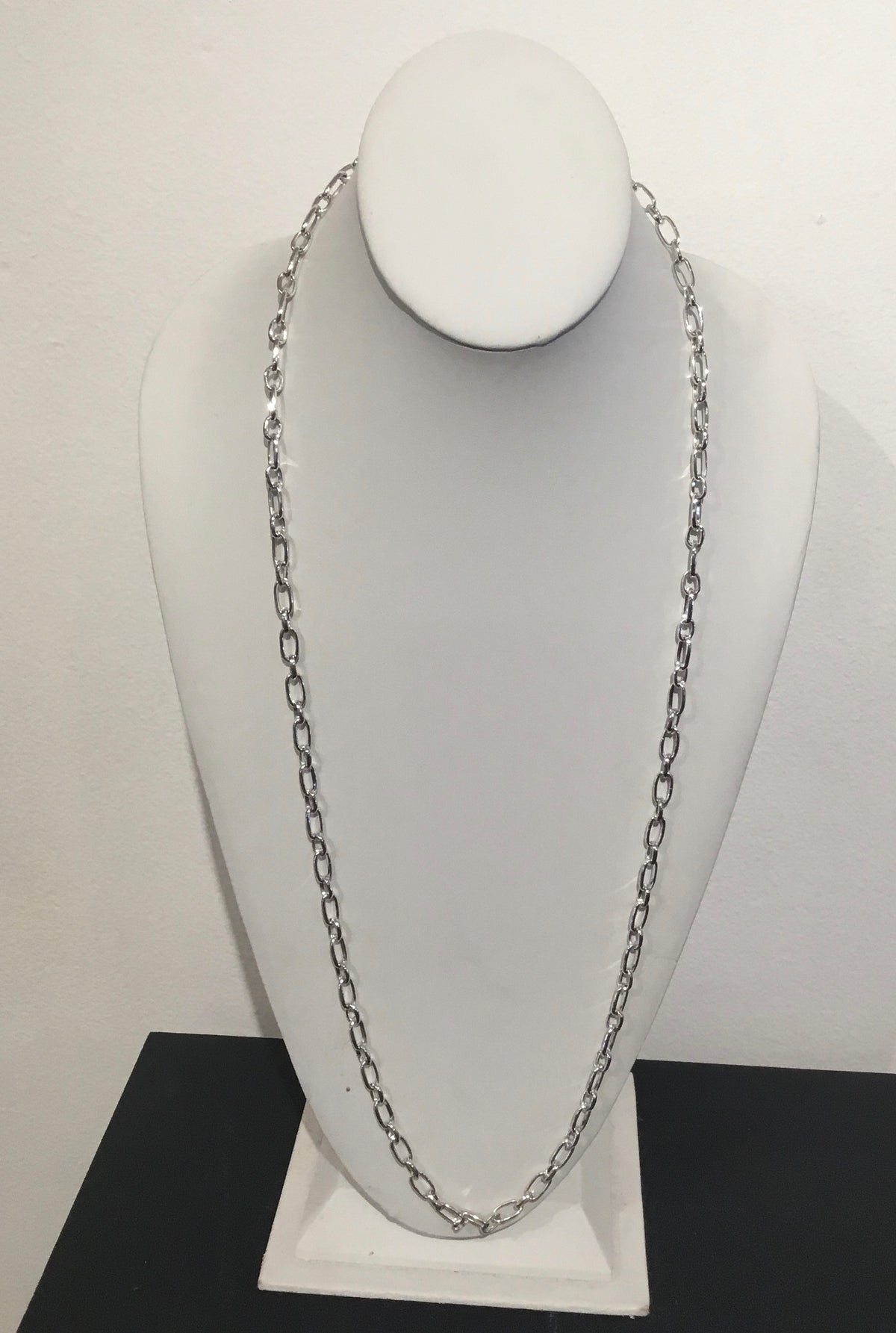 Long Silver Necklace