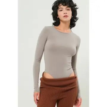 Double Zero ash knit bodysuit
