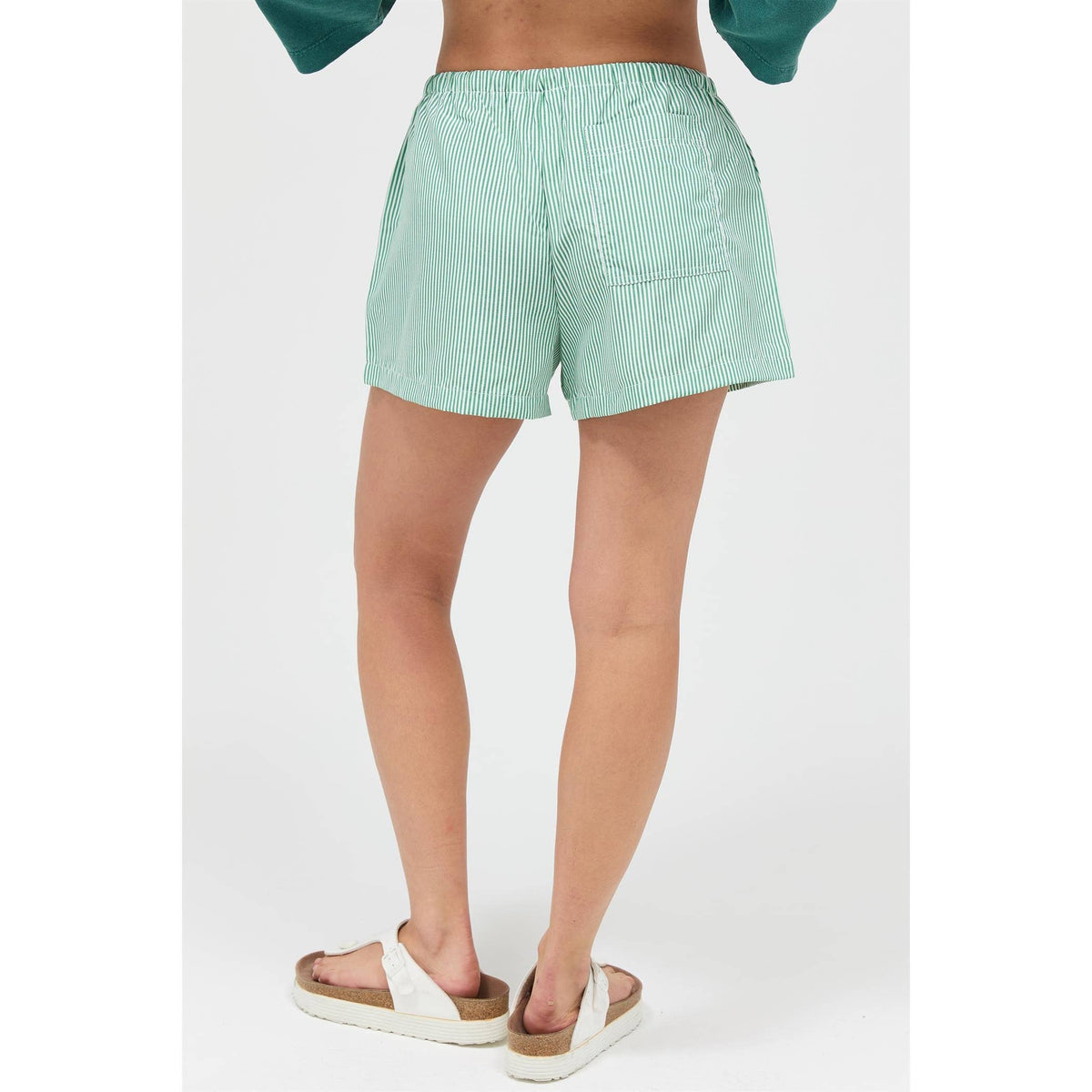 Striped Drawstring Waist Shorts