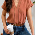 Mine caramel blouse