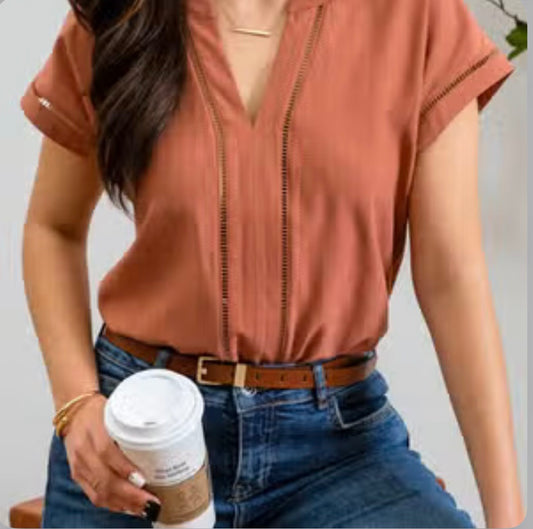 Mine caramel blouse