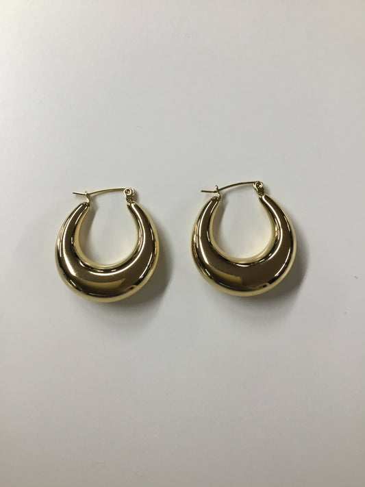 Gold Plated Huggie Hoop Earrings