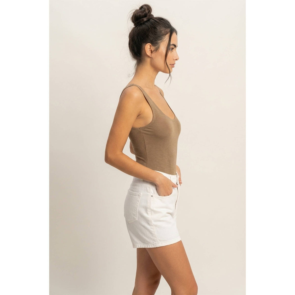 Scoop Neck Tank Bodysuit