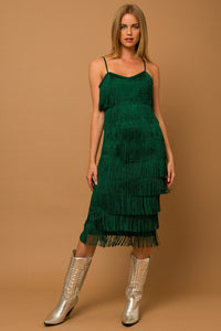 GILLI Fringe Dress