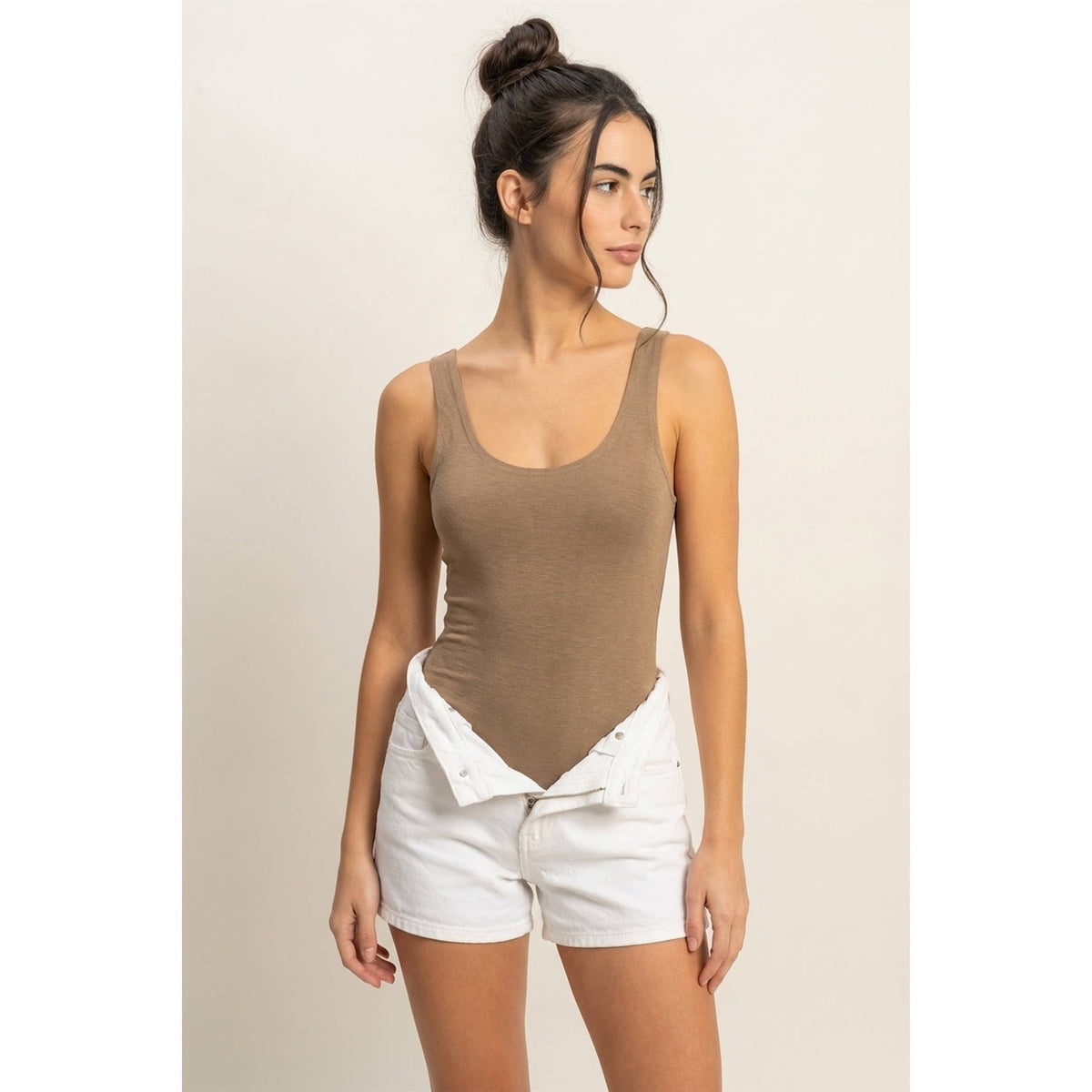 Scoop Neck Tank Bodysuit
