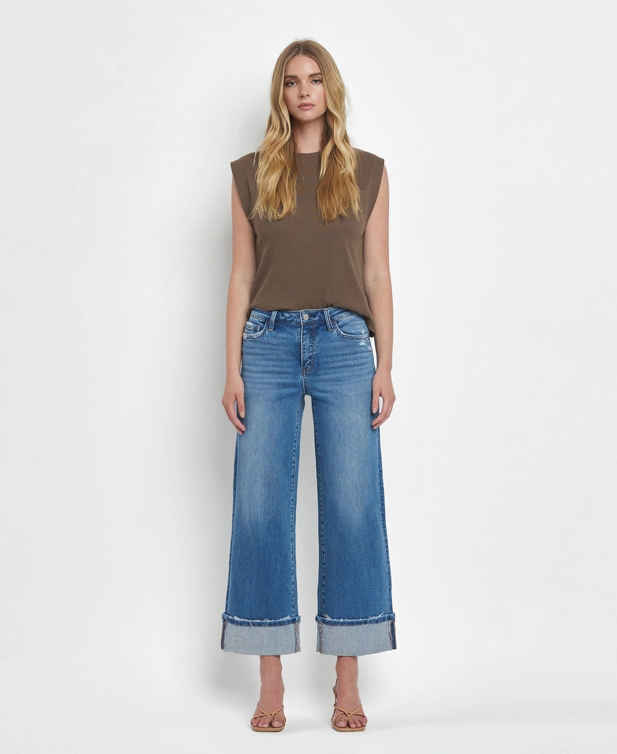 Flying Monkey Moorland High-rise Cuff Jeans