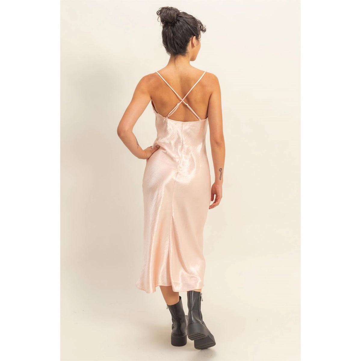 Double Zero Dusty Pink Silk Dress