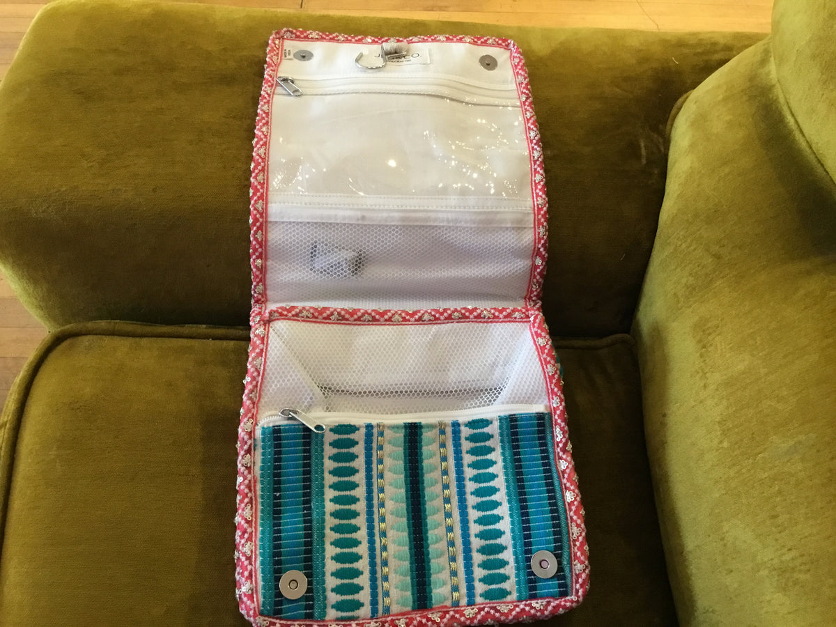 Jen & Co Blue Fold Over Bag
