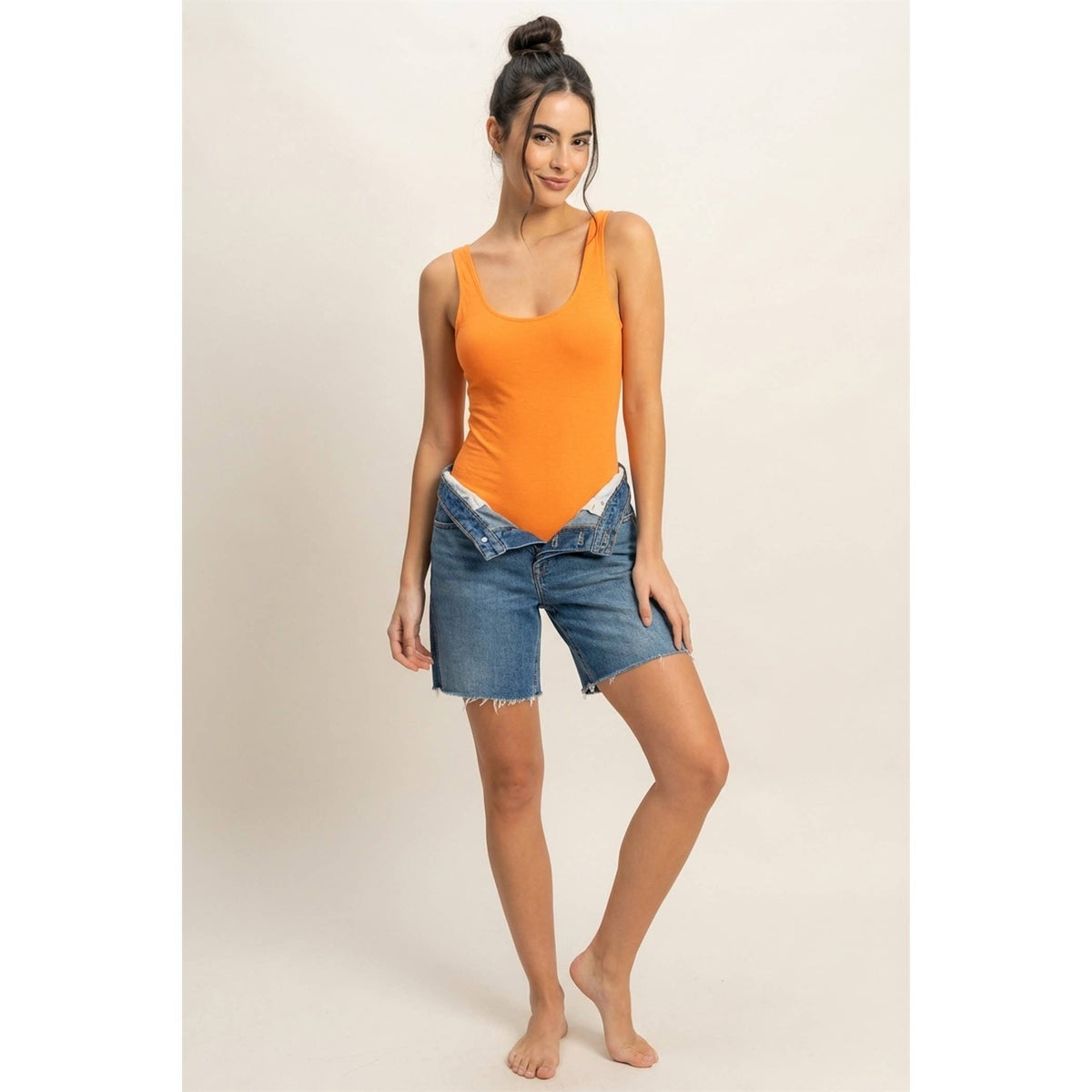 Scoop Neck Tank Bodysuit