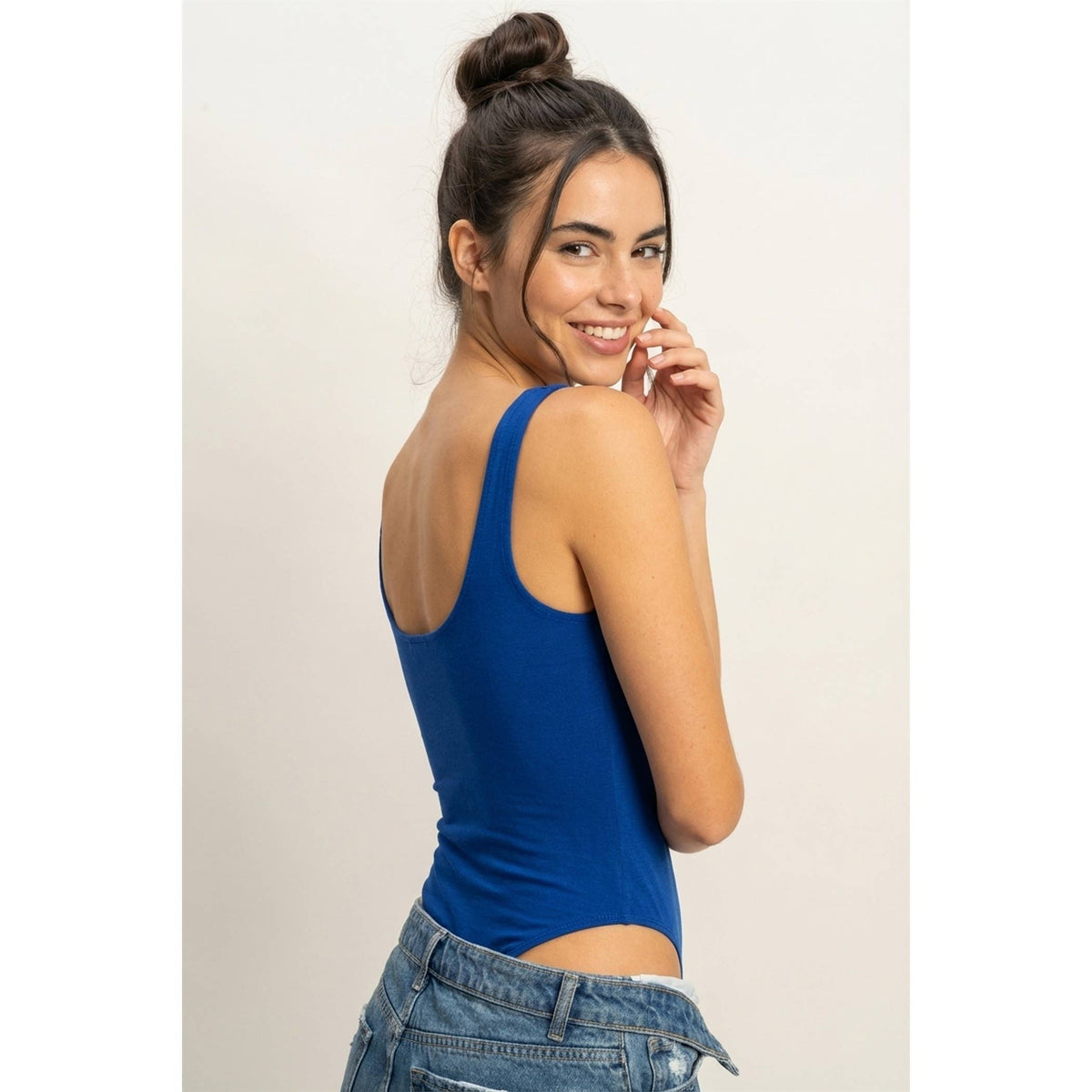 Scoop Neck Tank Bodysuit