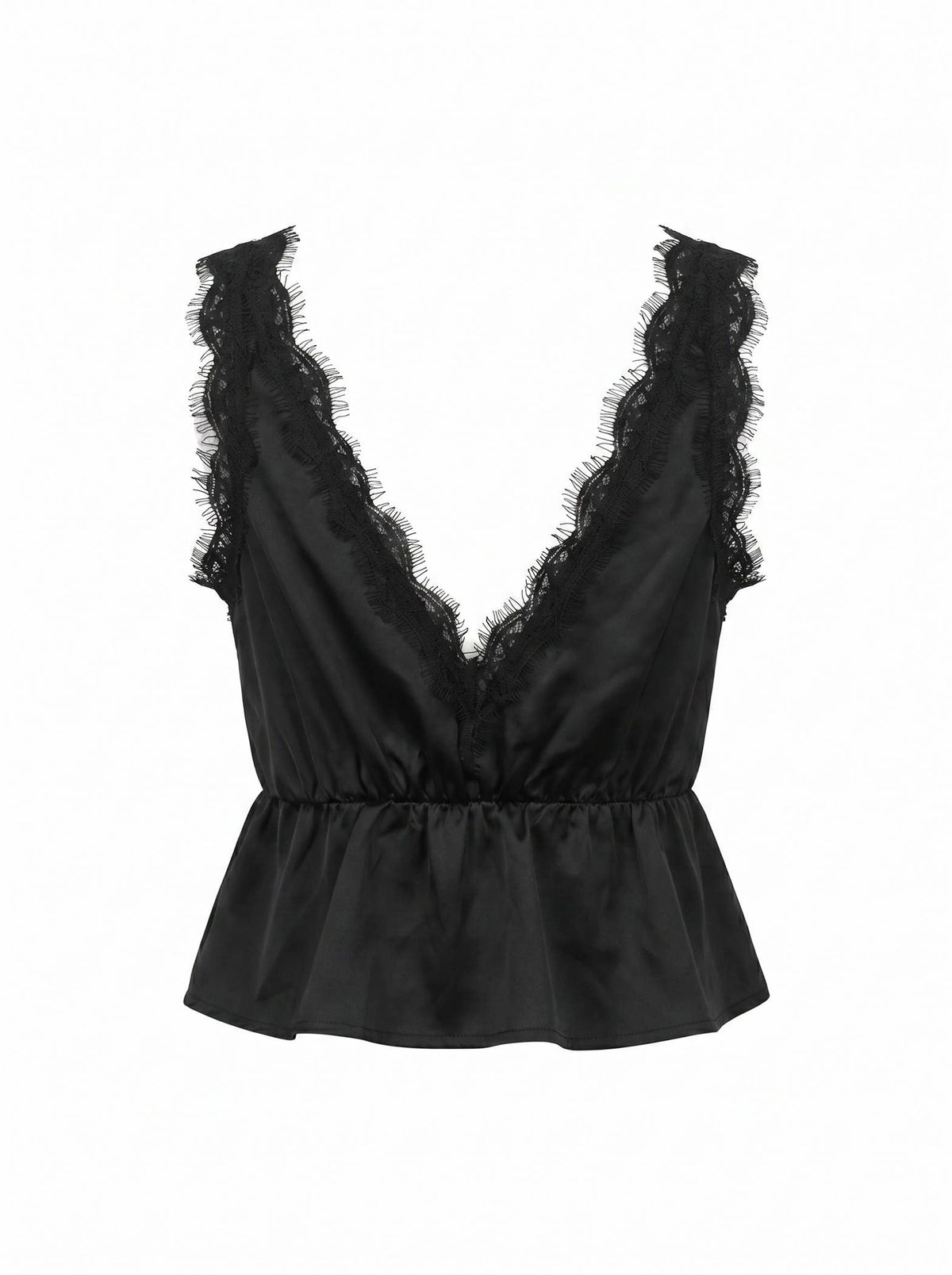 J-line black lace top