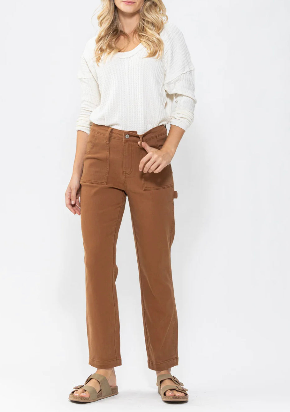 Plus - Judy Blue High Waisted Utility Pant