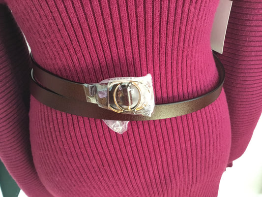 Double Ringed Buckle Belt