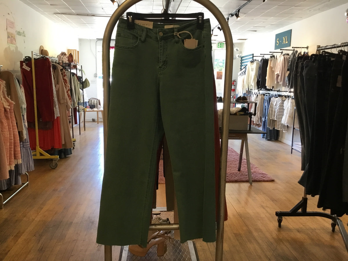 Vervet Olivia Jeans in dark green