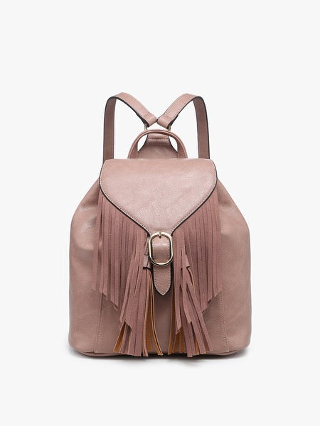 Jen & Co Vegan Leather Pink Backpack