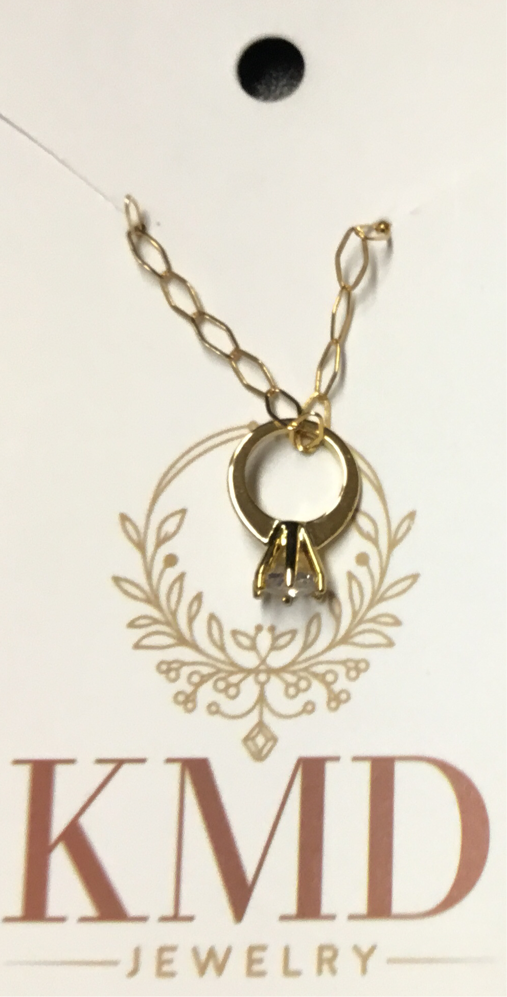 KMD Engagement Ring Necklace